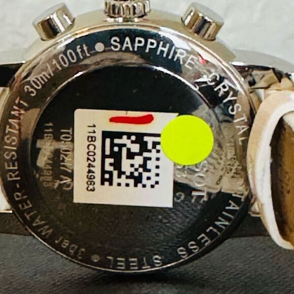 Tissot Women's Dressport Diamond Synthetic Leather Watch 35mm T050.217.67.117.00 - Picture 15 of 16